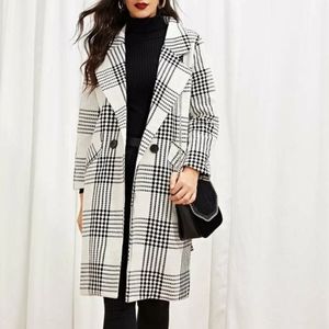 SHEIN plaid coat